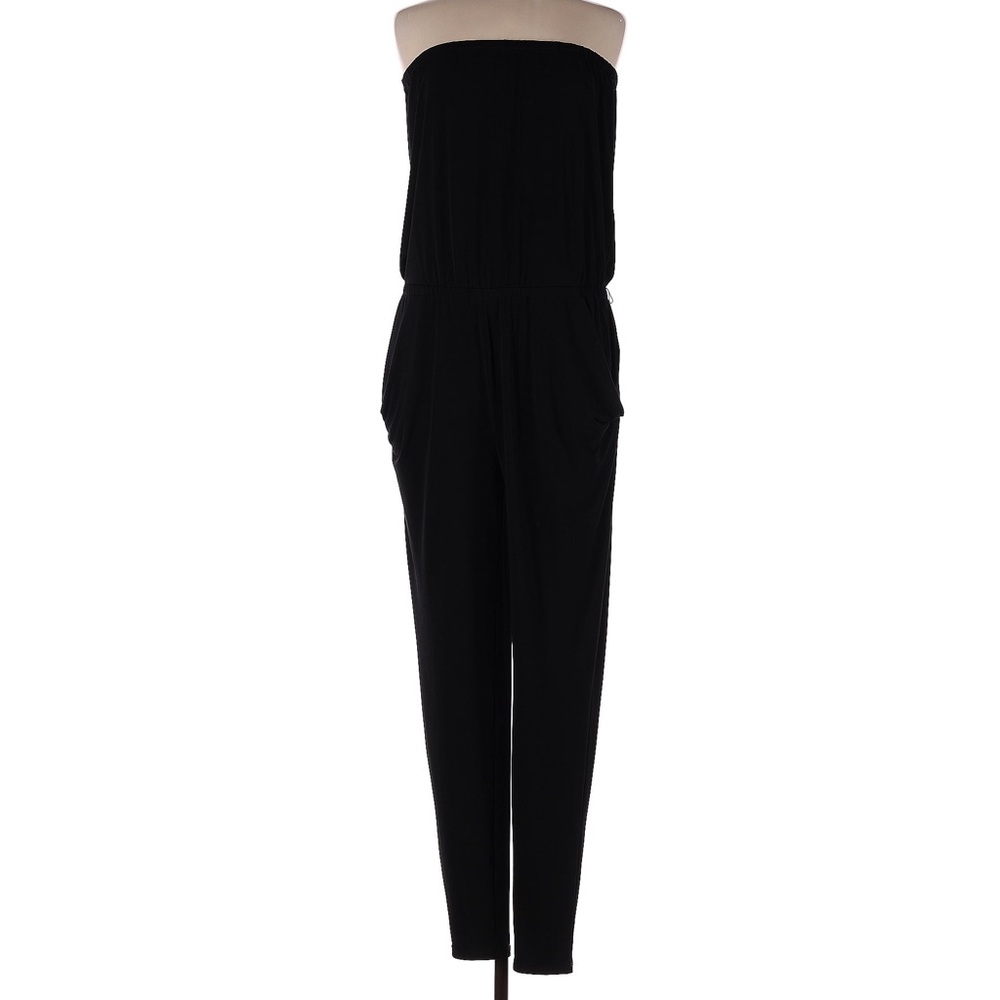 Michael Kors black strapless jumpsuit